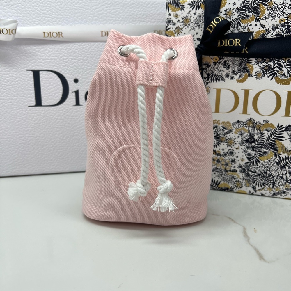 Pink Dior pouch